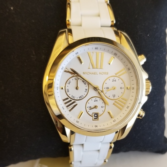 Michael kors Ladies white & Gold  chronograph  wat